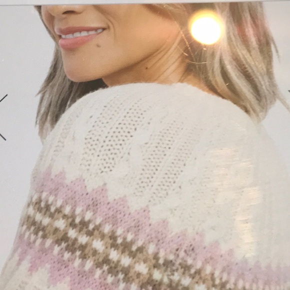Splendid Olga Sweater Fair Isle Cable-Knit - Picture 9 of 10